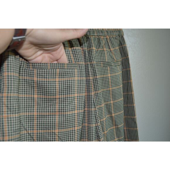 Urban Outfitters Paige Pants Size S Plaid High Waist Pleated Cropped Trouser - Picture 7 of 12